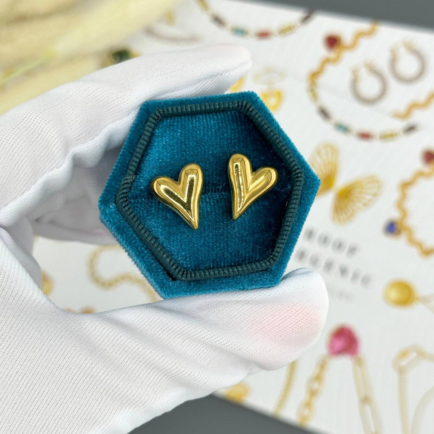 Heart Stud Earrings