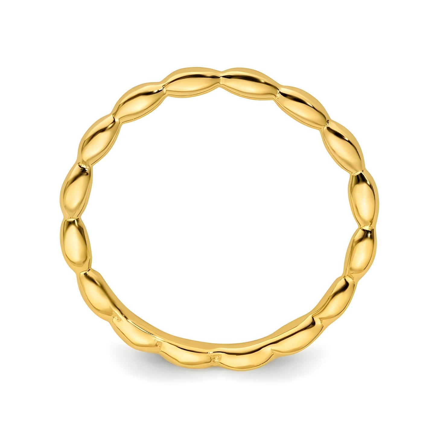 Golden Twist Band Ring