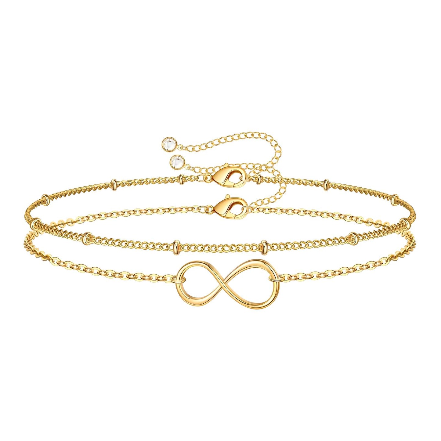 Infinity Chain Bracelet Set