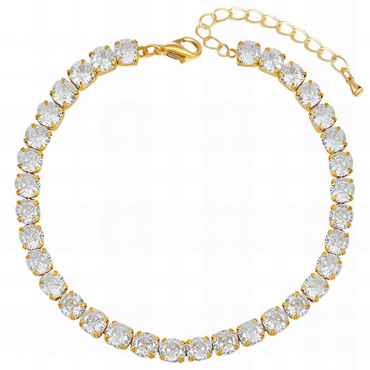 Golden Cubic Zirconia Tennis Bracelet