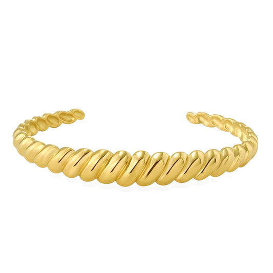 Twisted Gold Cuff Bracelet