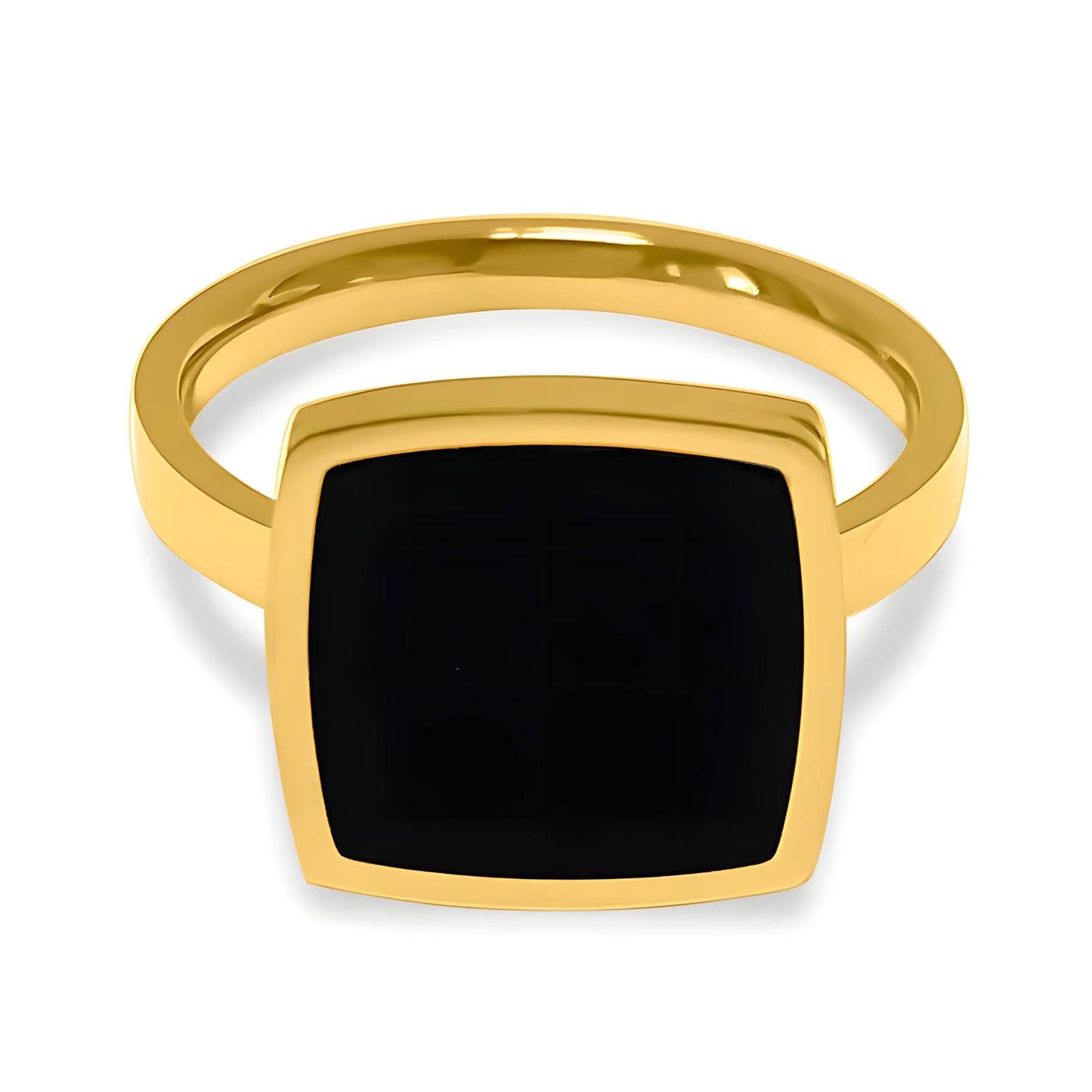 Black Square Signet Ring