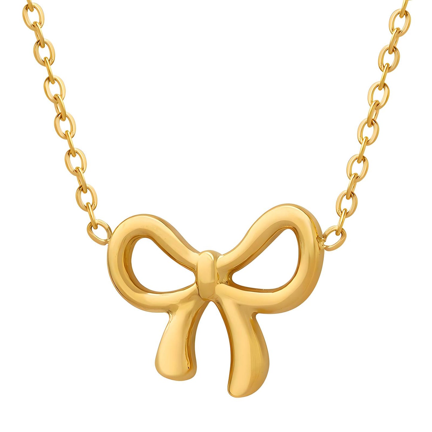 Golden Bow Necklace