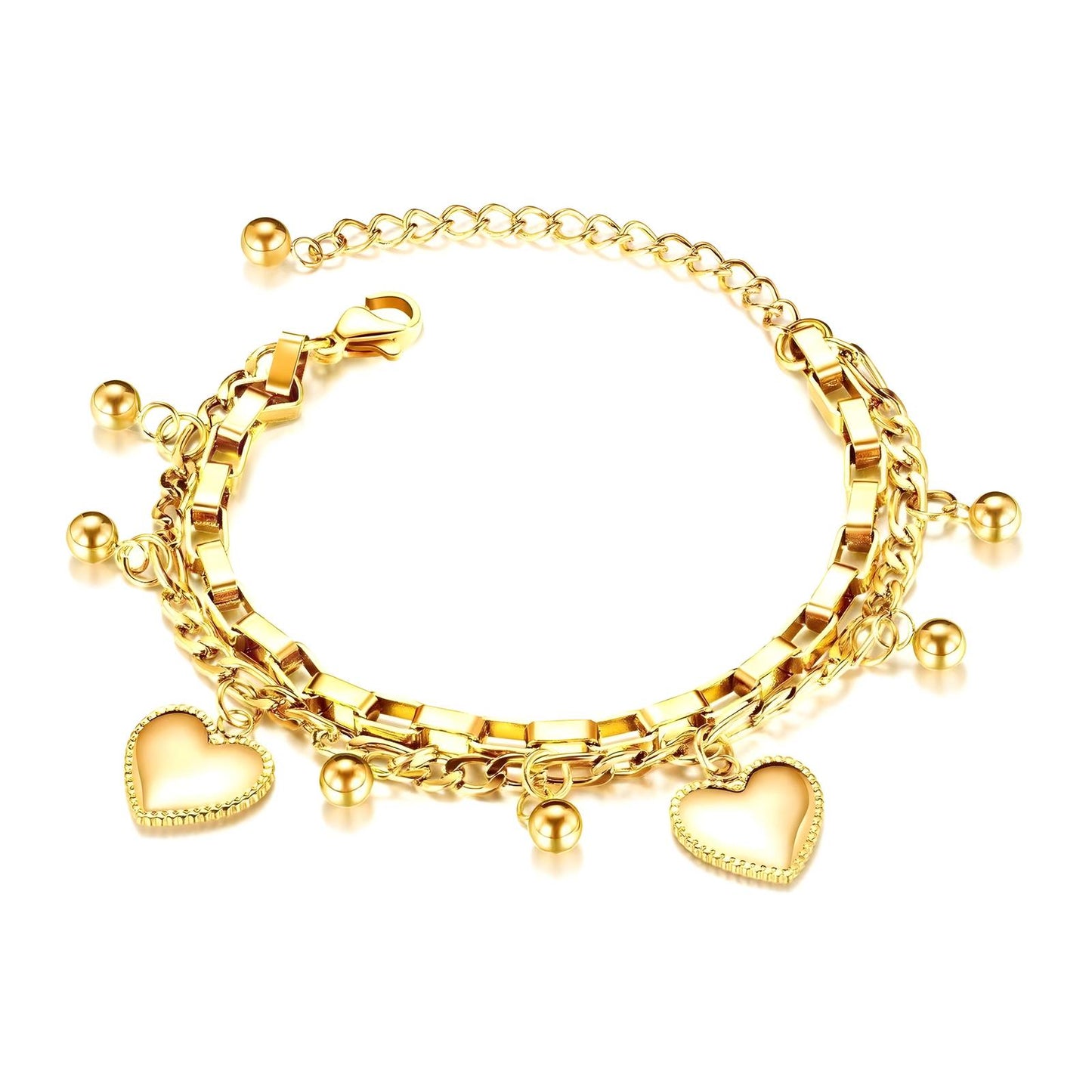 Heart Charm Bracelet