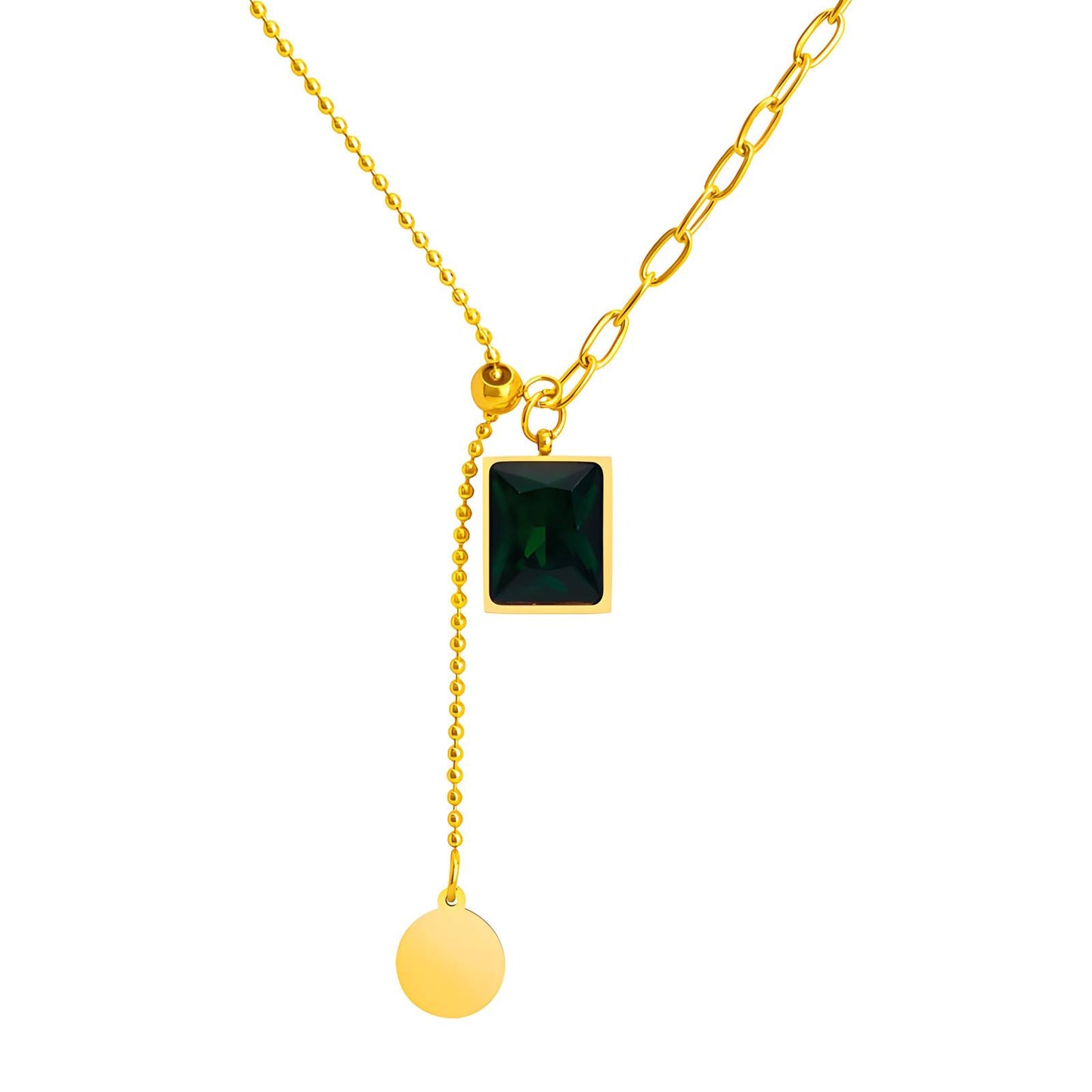 Emerald Green Pendant Necklace