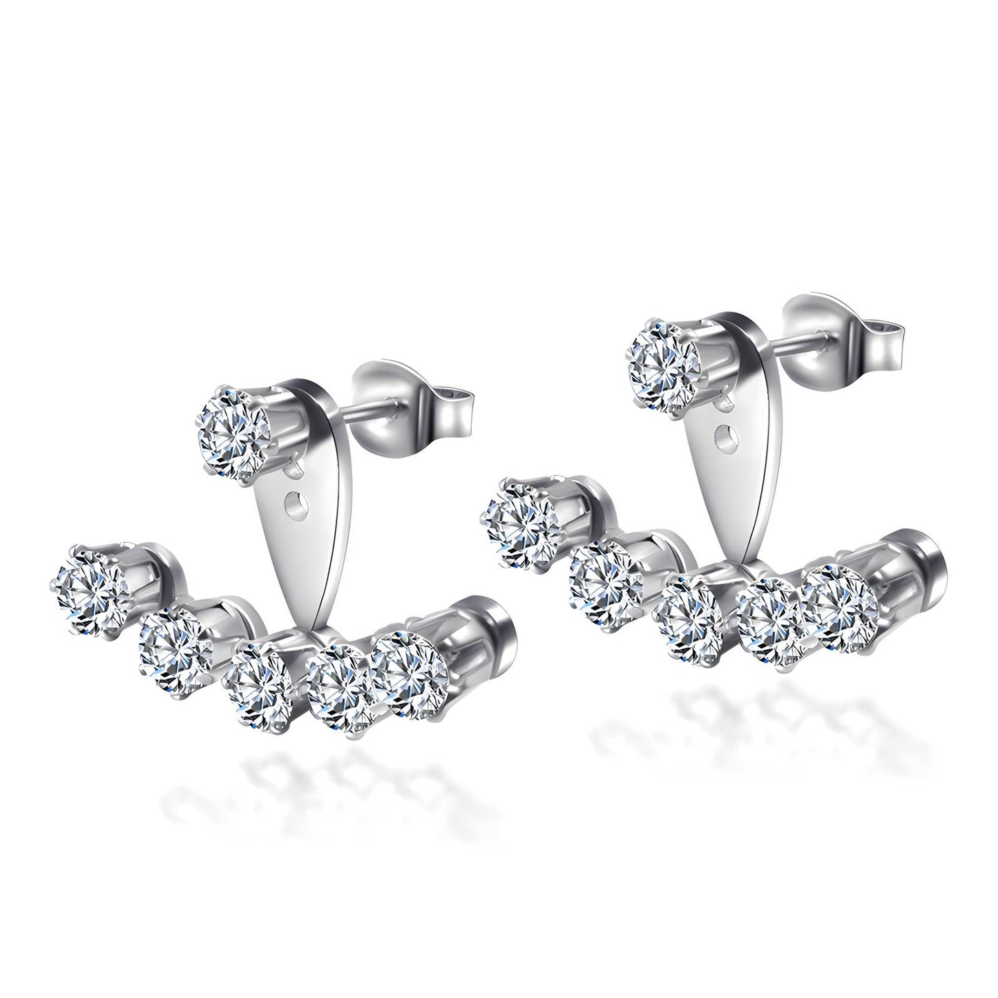 Elegant Multi-Crystal Earrings