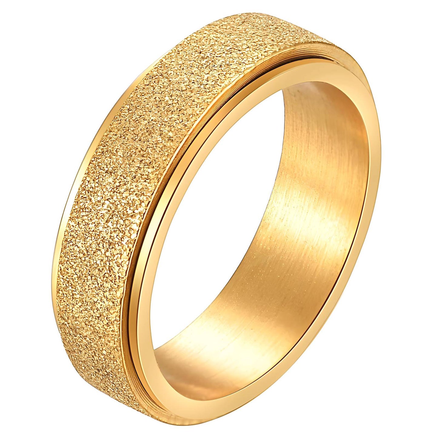 Textured Gold Band Ring