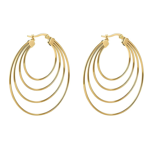 Triple Layered Hoop Earrings