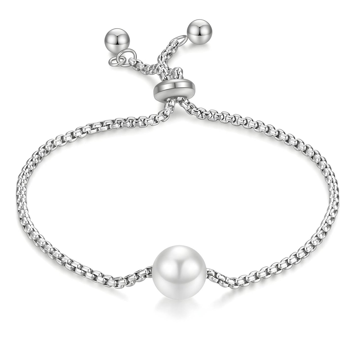 Adjustable Pearl Accent Bracelet