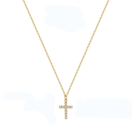 Dainty Cross Pendant Necklace