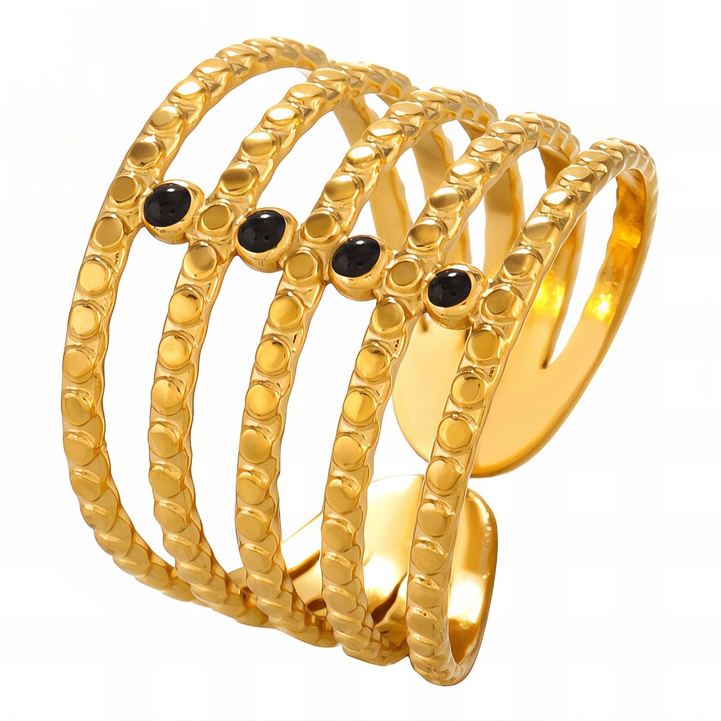 Layered Gold Cuff Bracelet