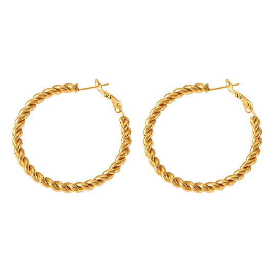 Twisted Hoop Earrings