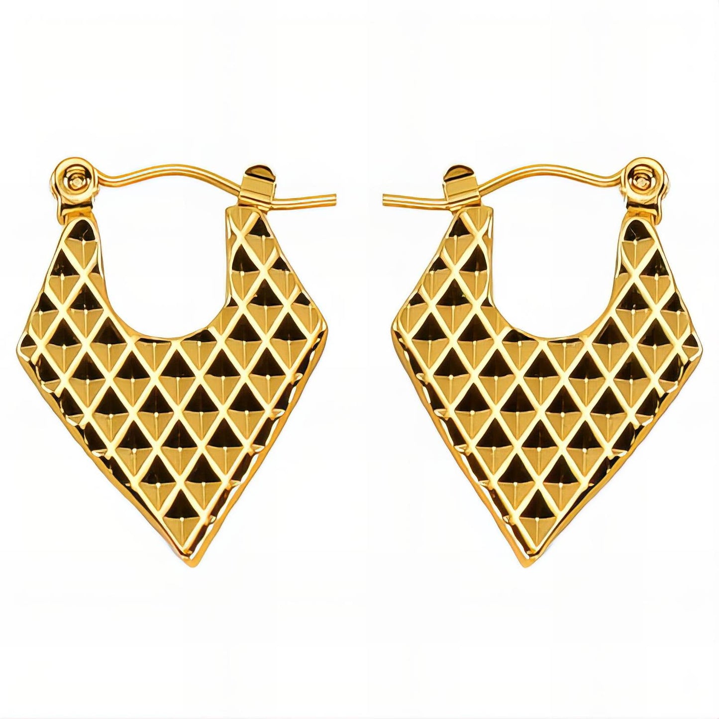 Geometric Gold Hoop Earrings