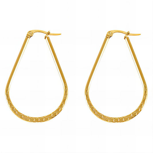 Teardrop Hoop Earrings