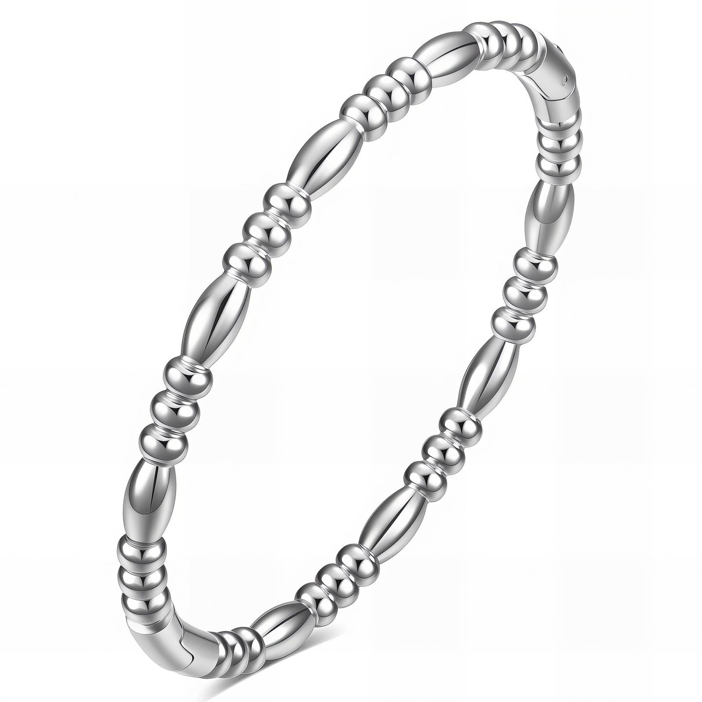 Sleek Bead Bangle Bracelet