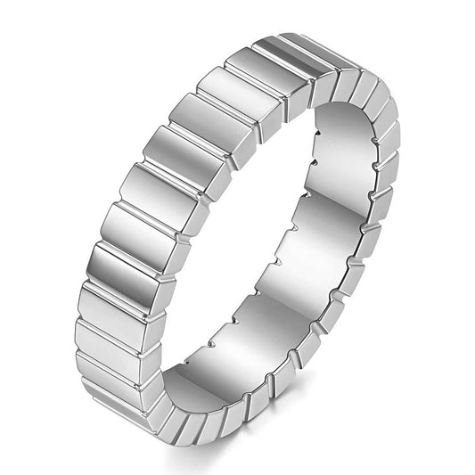 Modern Stackable Silver Ring